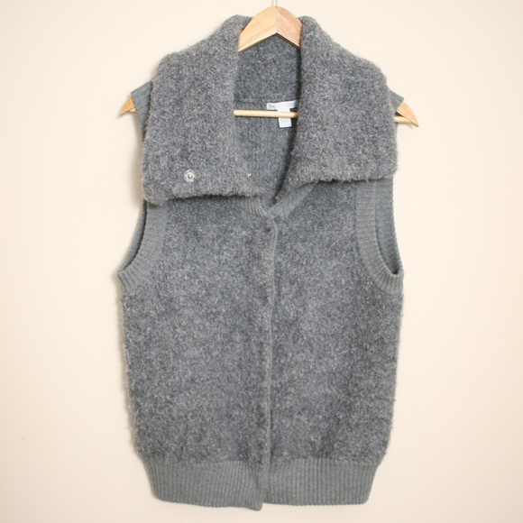 GAP Jackets & Blazers - Gap Alpaca Wool Gray Jacket Vest EUC